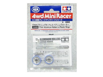 TAMIYA ROTELLE 17 MM ALLUMINIO TEFLONATE MINI 4WD